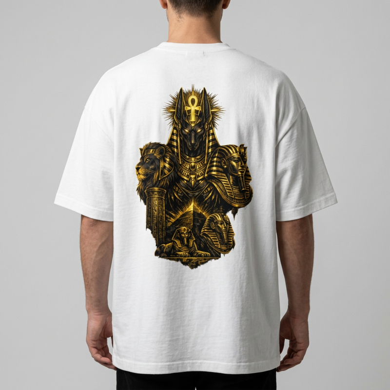 Anubis Golden Pharaoh Graphic Tee